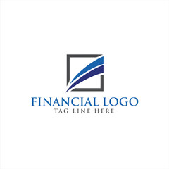 Fototapeta premium Financial accounting logo 