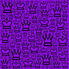 Seamless crown pattern 