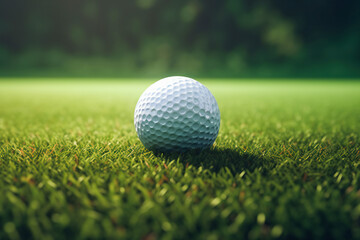 Golf Ball on the Edge of Glory . Generative AI