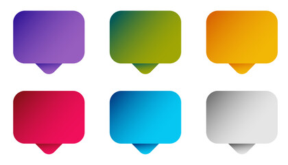 set of abstract colorful bubbles banner. 