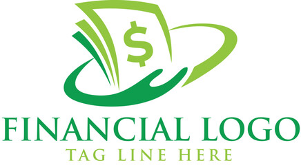money hand financial logo