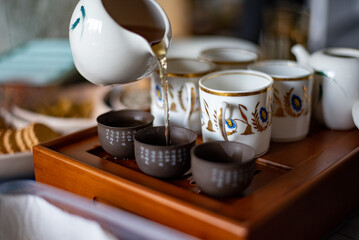 antique tea set
