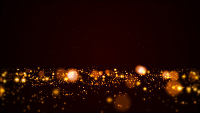 Abstract Bokeh Lights Stars Looped Background