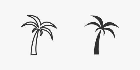 Fototapeta na wymiar vector illustration of palm icon symbo