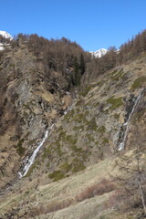 randonnée raquettes sous le mont Falère, Italie
