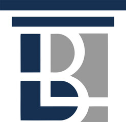 Obraz premium B law logo design