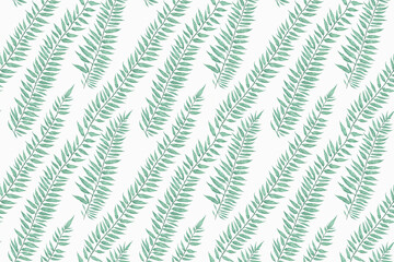 Seamless eucalyptus palm fern pattern, natural branch foliage. Seamless pattern. Modern stylish abstract texture.