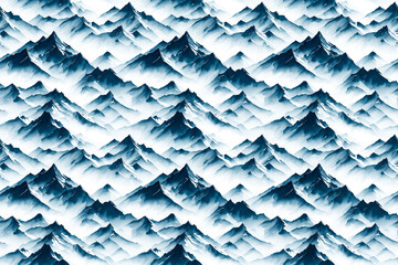 Foggy mountains with gentle slopes.Seamless pattern. Modern stylish abstract texture.