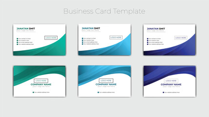 Standard quality creative corporate business card template 