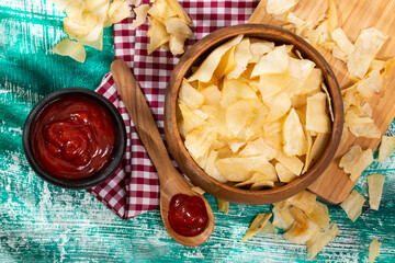 Cassava Manioc Esculenta; Snacks Fried Yuca Flakes