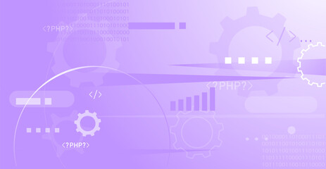 vector background. purple for IT