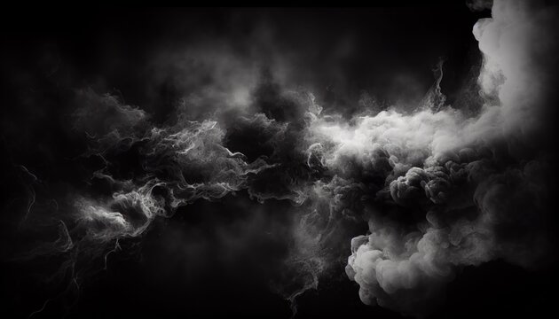 Abstract white black smoke texture background 