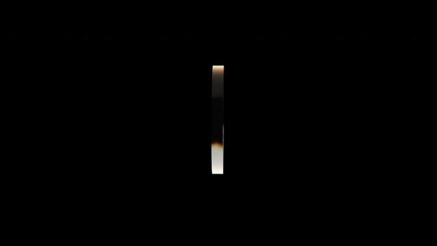 Glossy dispersion element. Computer generated 3d render