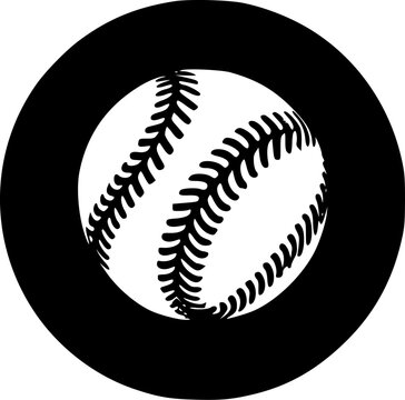 Baseball | Minimalist and Simple Silhouette - Vector illustration