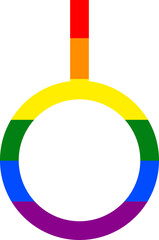 Neutrois gender orientation rainbow symbol sexual icon