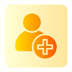 Obraz premium follow gradient icon