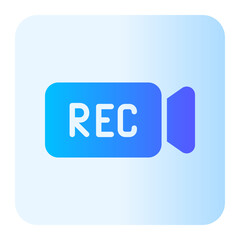 record gradient icon