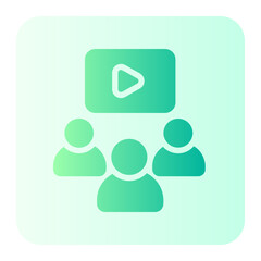 audience gradient icon