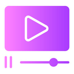 video player gradient icon