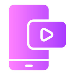 video gradient icon
