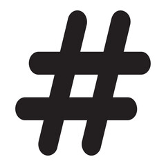 hashtag glyph icon