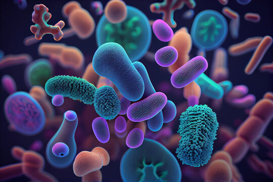 Moraxella catarrhalis bacteria, 3D illustration. Gram-negative aerobic bacterium, diplococcus, causes infections of respiratory system, central nervous system, middle ear, eye and joints. High quality