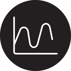 fluctuation glyph icon