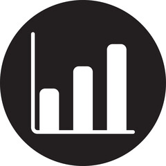 bar graph glyph icon