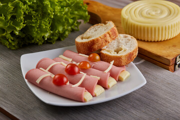 Tabla de quesos y jamones