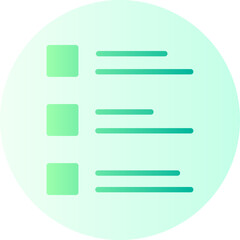 Fototapeta premium list gradient icon