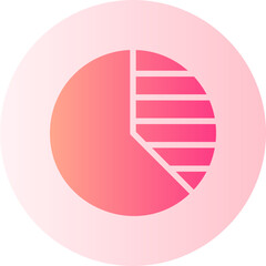 pie chart gradient icon