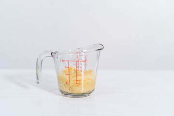 Mashing bananas