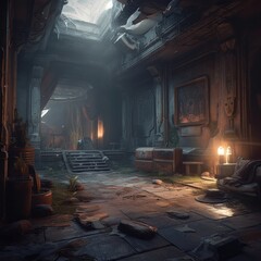 Obraz premium Game Art Video Games Environment