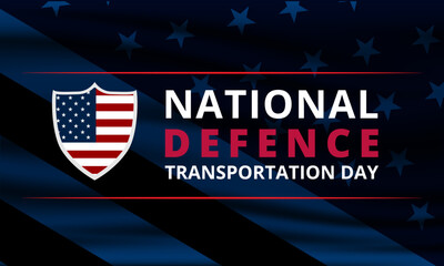 Happy National Defence Transportation Day Background Vector Illustration