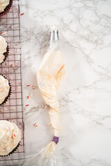 Chocolate peppermint cupcakes