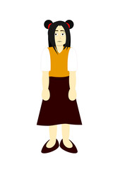 Cartoon Asian Girl