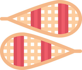design vector image icons snowshoes