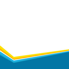 Obraz premium Business Footer Geometric Element