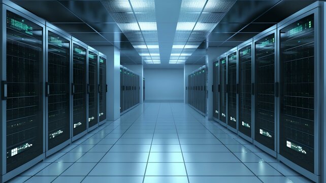 The Nerve Center of Networking: A High Tech Data Center Server Room