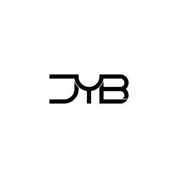 jyb typography letter monogram logo design