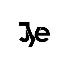 jye typography letter monogram logo design