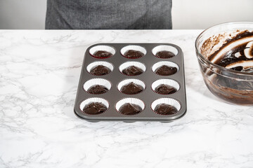 Chocolate peppermint cupcakes