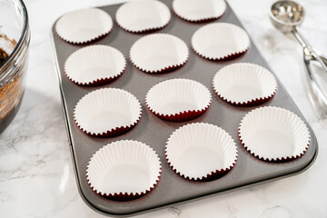 Chocolate peppermint cupcakes