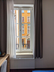 Fototapeta premium window with curtains