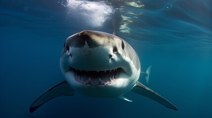 Face-to-Face Encounter with a Great White Shark