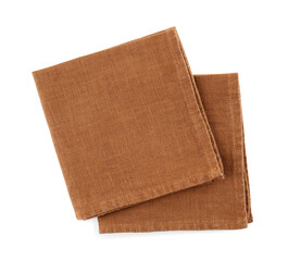 Folded napkins isolated on white background