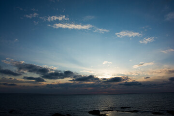 日本海の夕焼け
