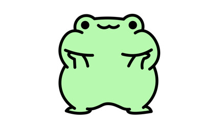 frog vector cartoon illustration