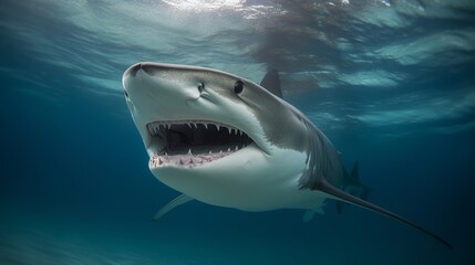 Majestic Tiger Shark: Beauty and Power