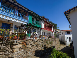 Beautiful fishing village and tourist town on the coast of Asturias. Tazones, Spain 